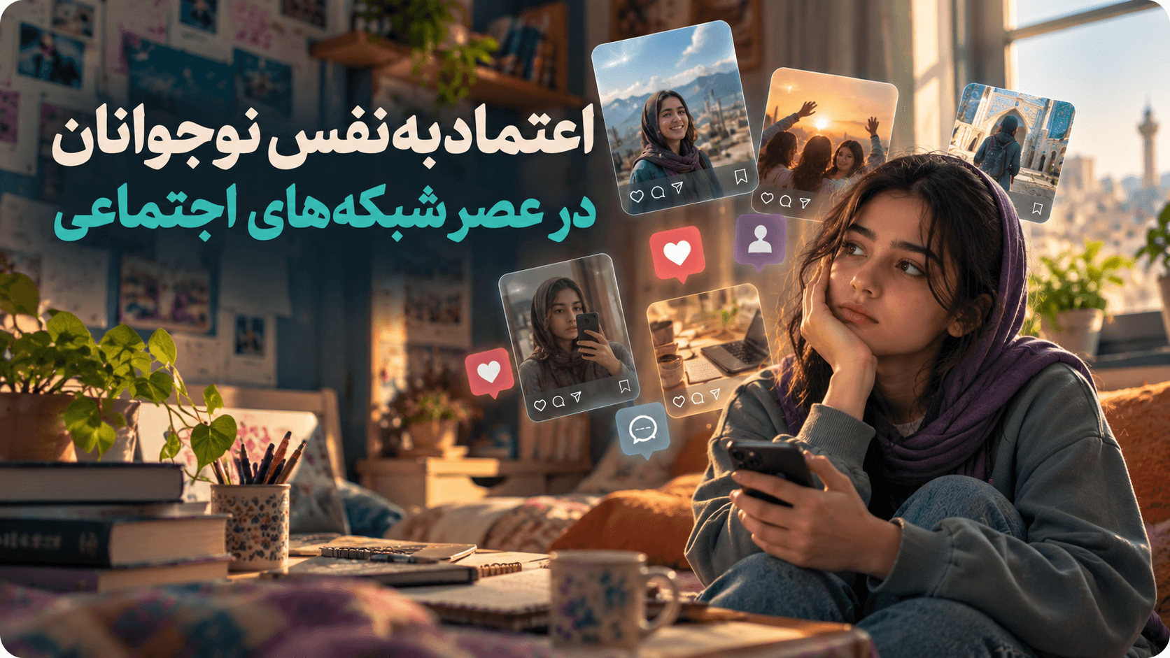 اعتمادبهنفس نوجوانان در عصر شبکههای اجتماعی.