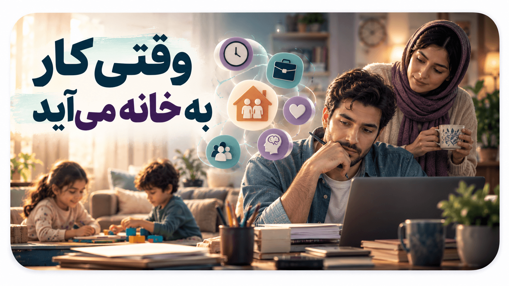 وقتی کار به خانه میآید.