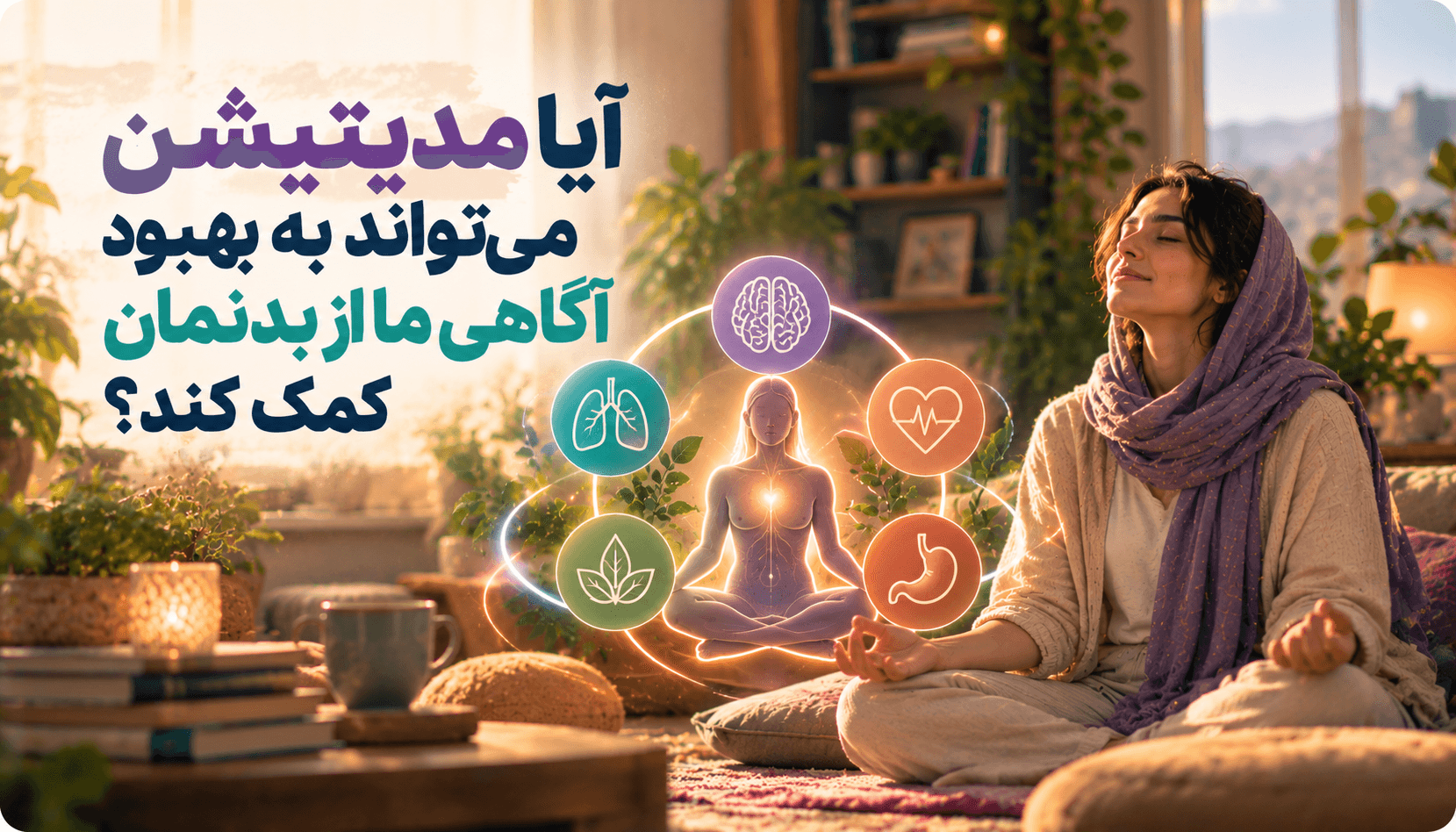 آیا مدیتیشن میتواند به بهبود آگاهی ما از بدنمان کمک کند؟